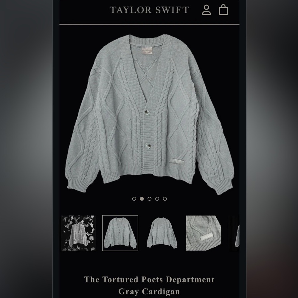 TAYLOR SWIFT CARDIGAN THE TORTURED POETS DEPARTMENT